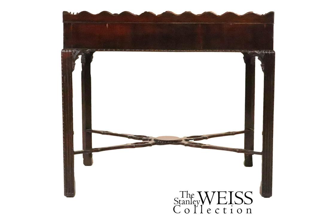George III Style Mahogany Tea Table (1 of 5)