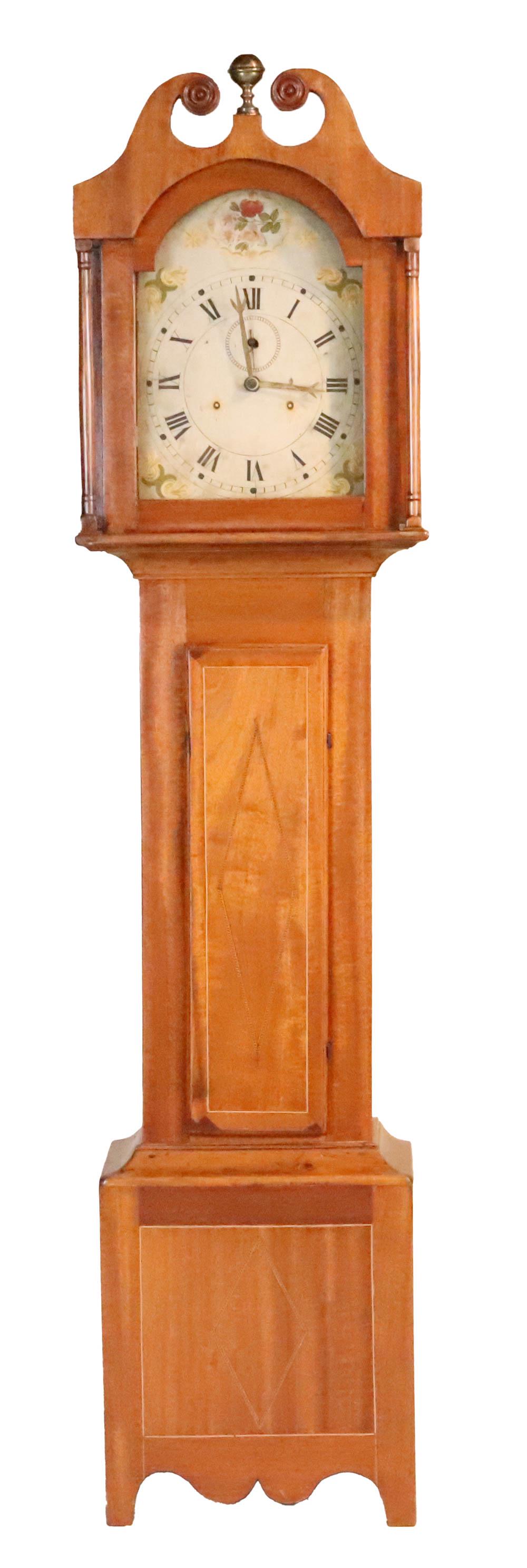 Federal Inlaid Mahogany Tall Case Clock (1 of 20)