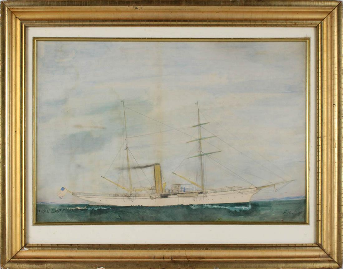 American School, Watercolor on Paper The Penelope (1 of 8)