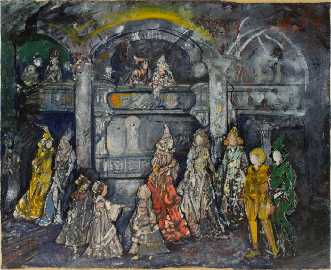 Jerome Myers, Oil on Canvas, Medieval Costumes (1 of 10)