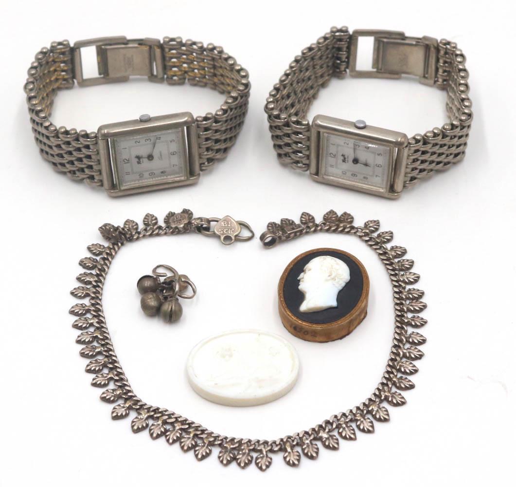 Middle Eastern Silver Link Large Bracelet (1 of 7)
