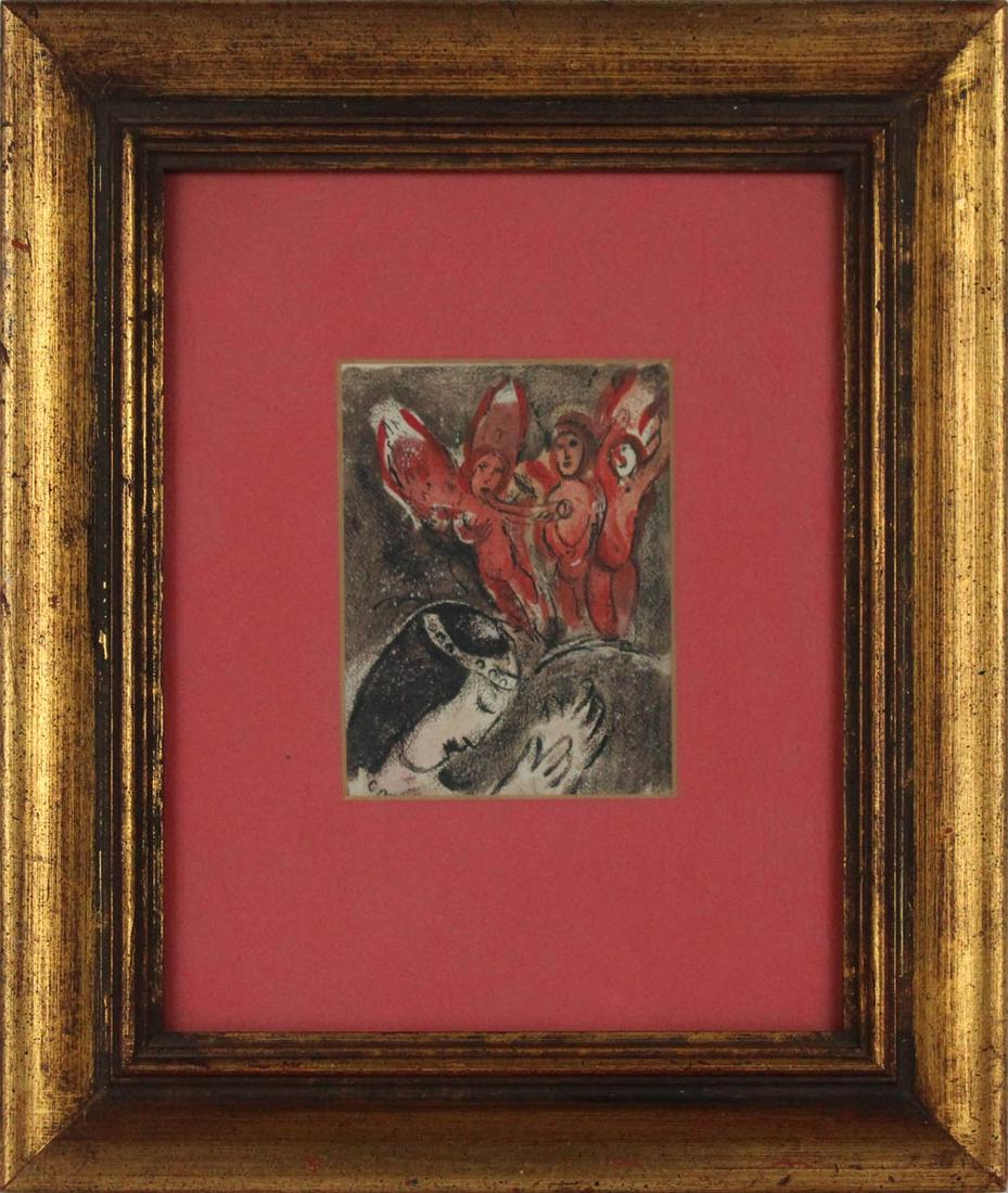 Marc Chagall Print, "Sarah and the Angels" (1 of 3)