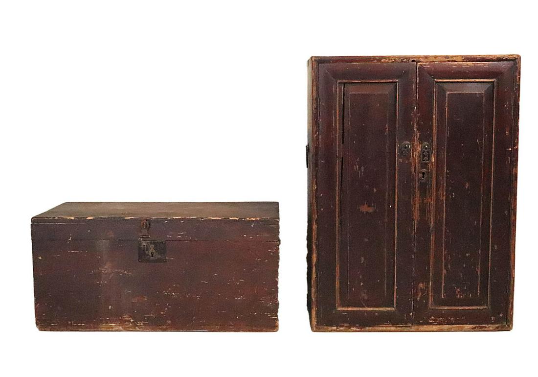 Diminutive Grain Painted Pine Blanket Chest (1 of 16)