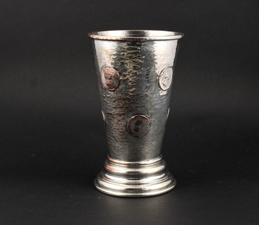 Large Plated Tavern Gaming Cup with Dice at Base (1 of 4)