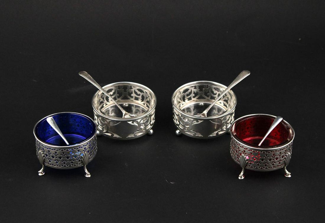 Pair of Gorham Sterling Silver Master Salts (1 of 11)