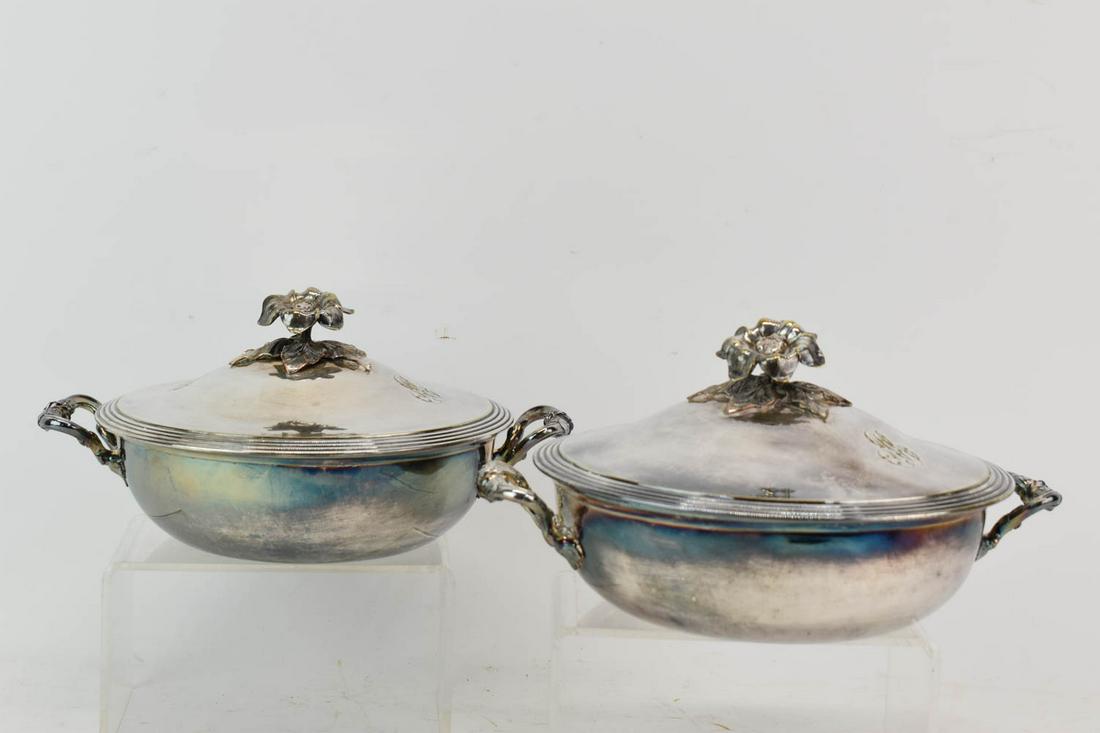 Pair of Christofle Covered Vegetable Dishes (1 of 12)