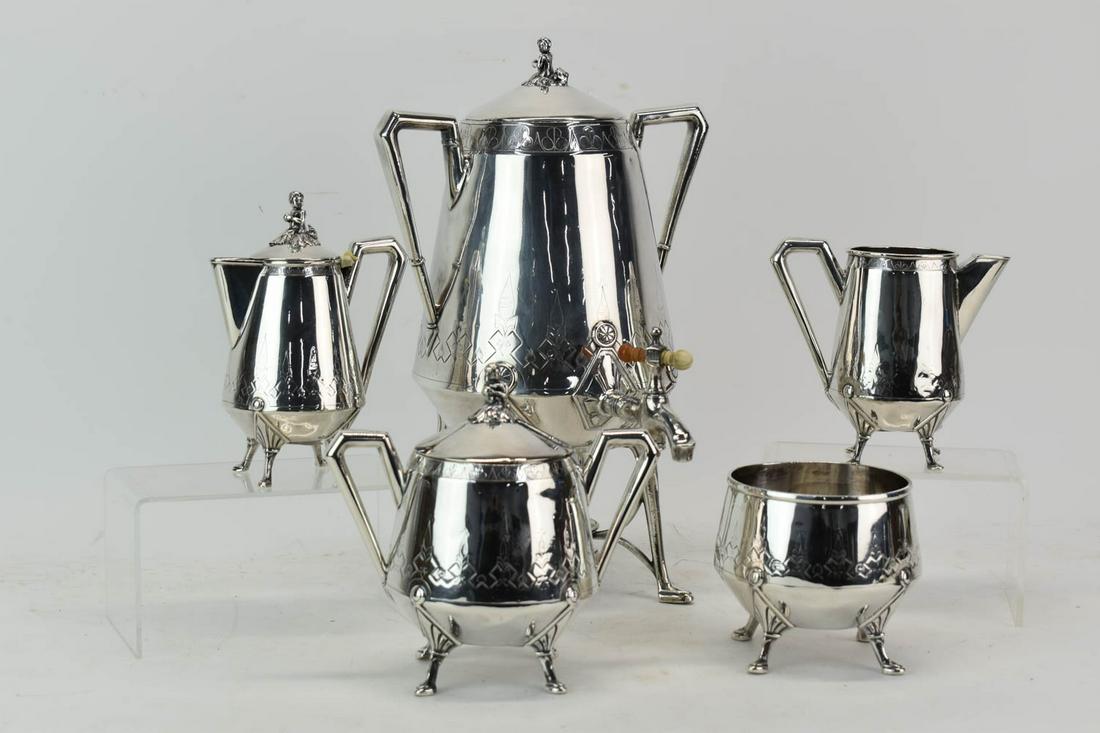 Reed and Barton Silver Plated Tea Service (1 of 7)