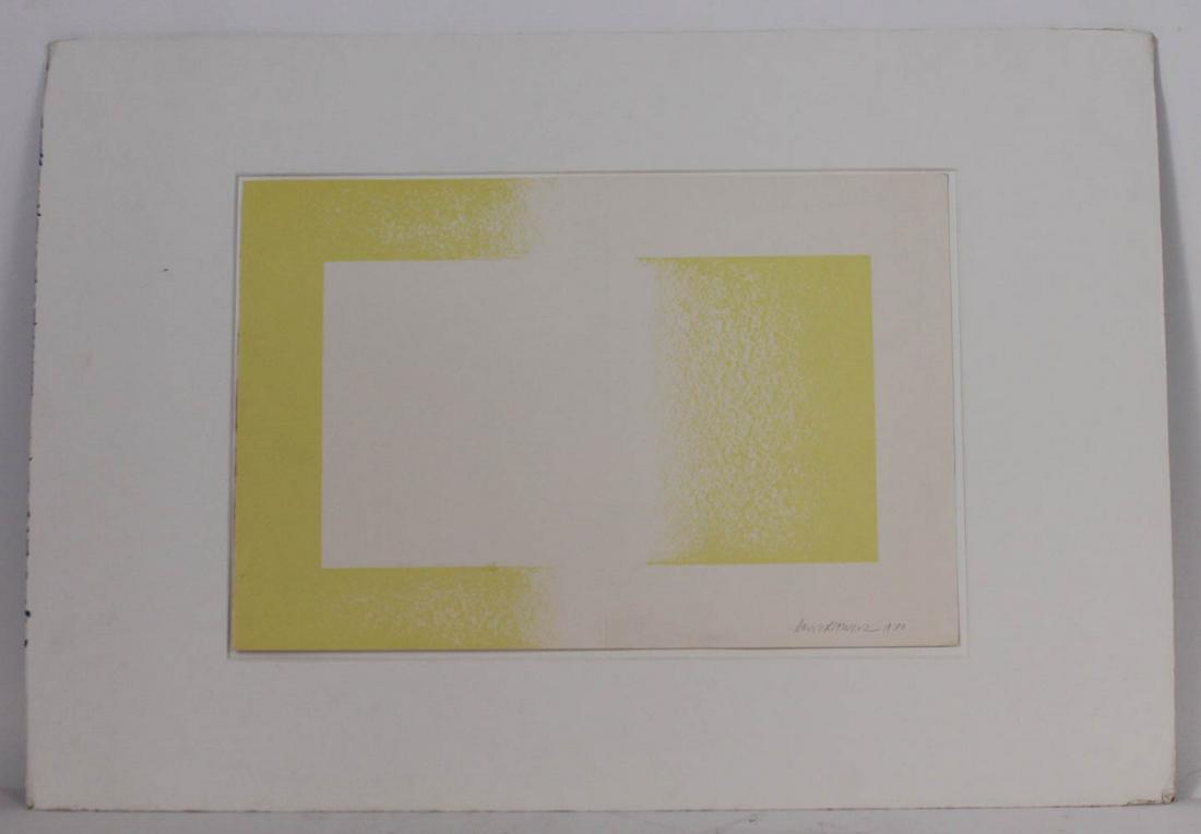 Lithograph "Yellow Reversed," R. Anuszkiewicz (1 of 5)