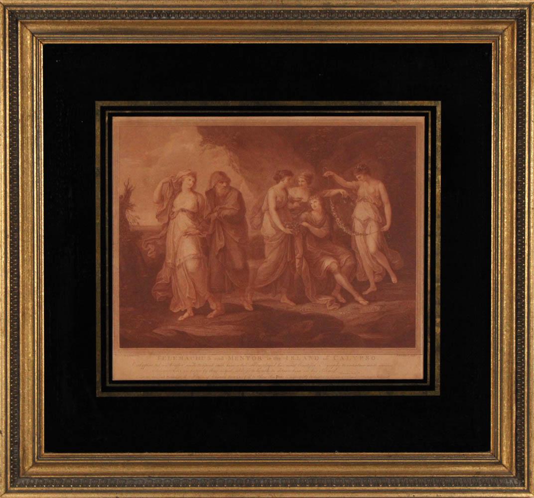 Four Engravings in Eglomise Frames (1 of 11)