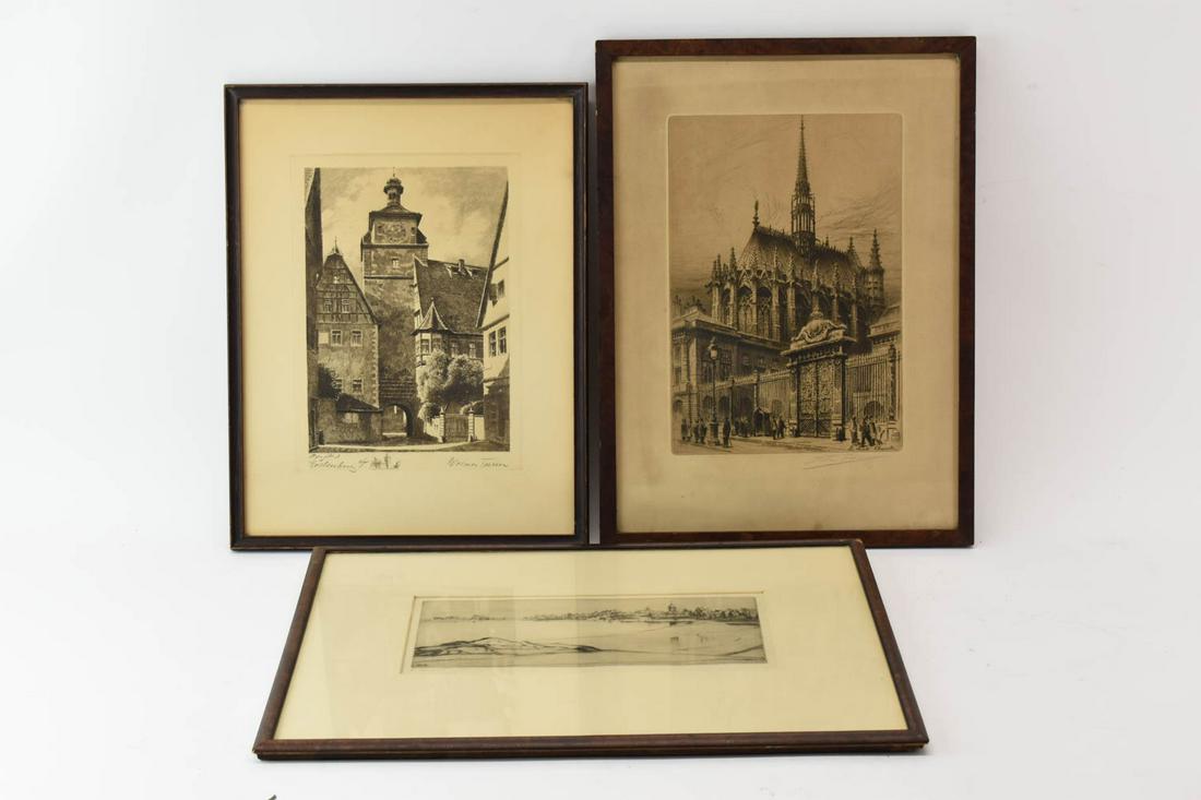 Three European Etchings (1 of 9)