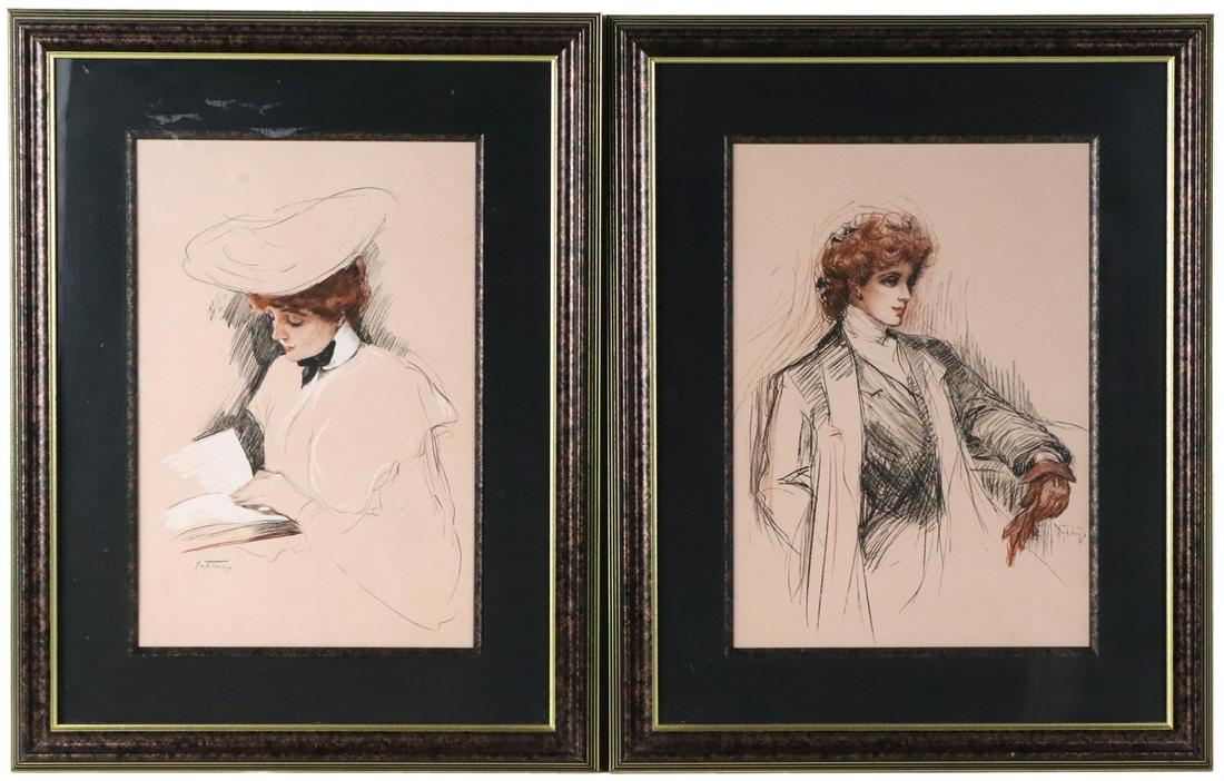 Two Prints of Portraits of Women (1 of 11)