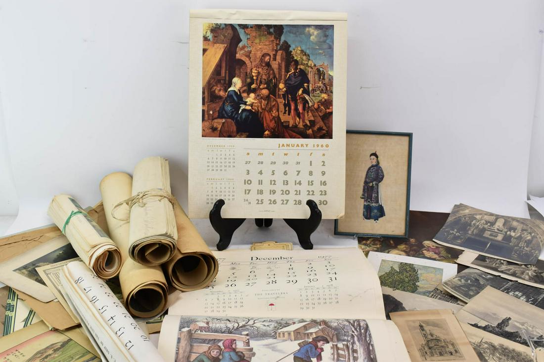 Large Group of Fine Art and Calendar Prints (1 of 9)