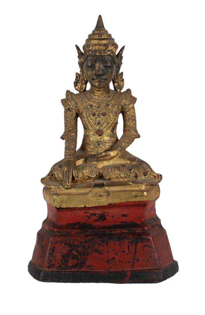 Southeast Asian Painted Papier Mache Deity (1 of 10)