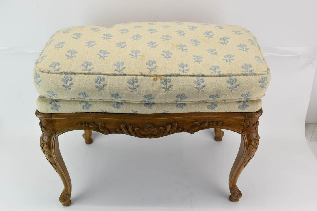 Louis XV Style Upholstered Bench (1 of 17)
