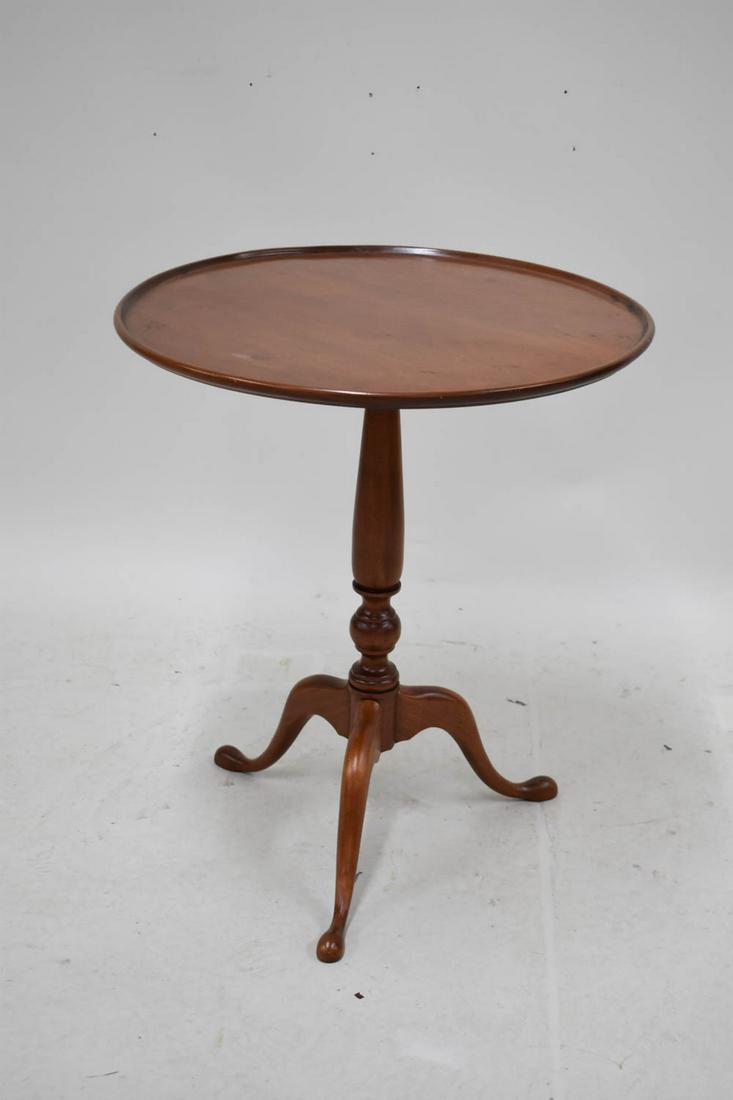 Cherrywood Dish Top Side Table (1 of 7)