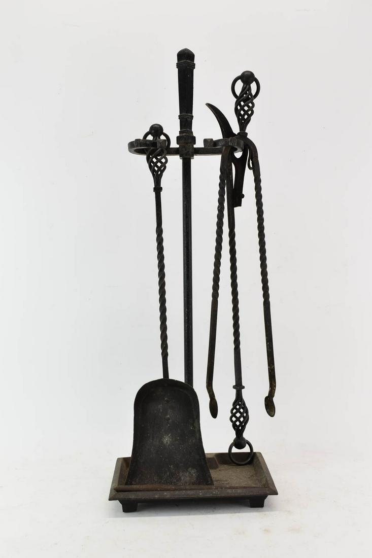 Set of Wrought Iron Fireplace Tools (1 of 4)
