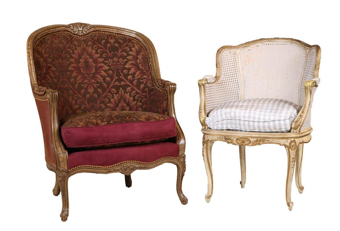 Two Louis XV Style Painted Bergeres (1 of 18)