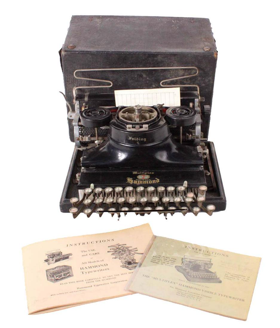 Hammond Folding Portable Multiplex Typewriter (1 of 6)