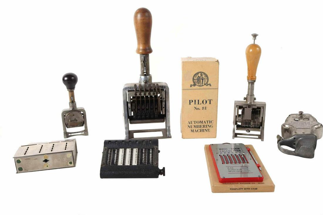 Group of Vintage Adding and Numbering Machines (1 of 19)