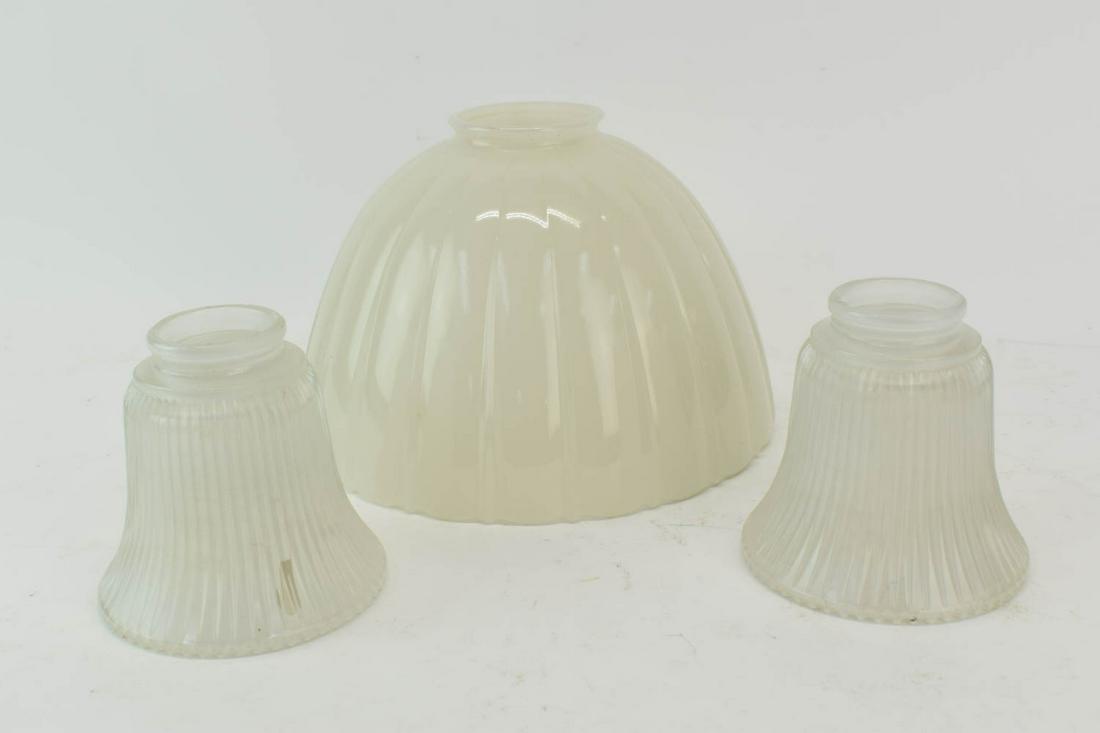 Large White Opaque Glass Shade (1 of 7)