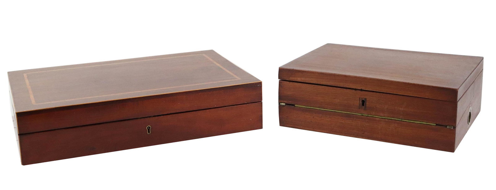 Regency Brass-Mounted Mahogany Writing Desk (1 of 14)