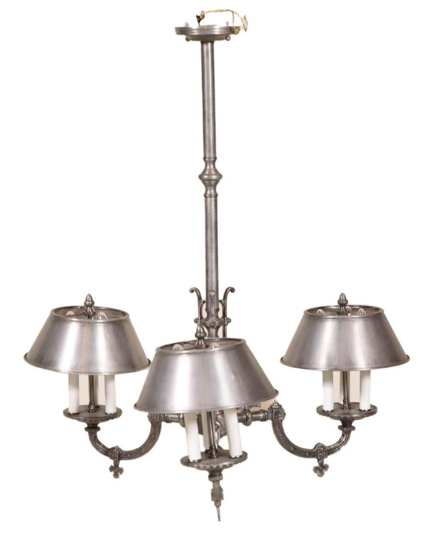 Victorian Style White-Metal 3 Light Chandelier (1 of 7)