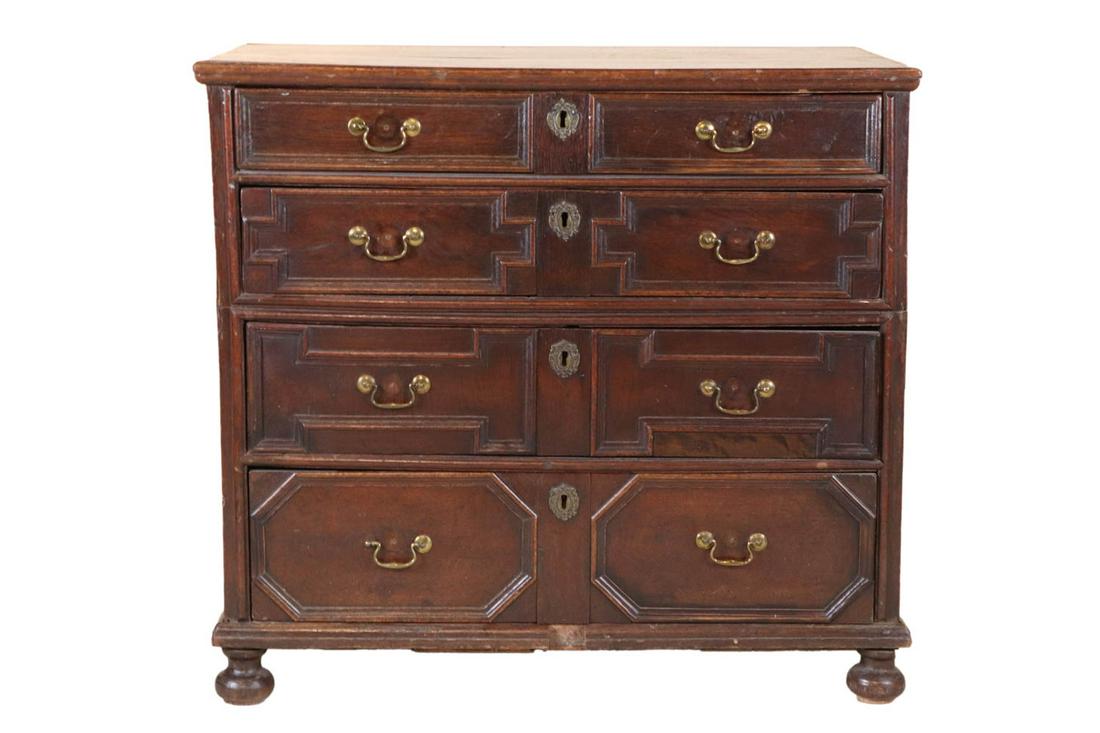 Jacobean Oak Chest of Drawers (1 of 13)