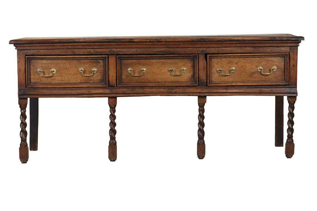 Jacobean Oak Welsh Dresser Base (1 of 12)