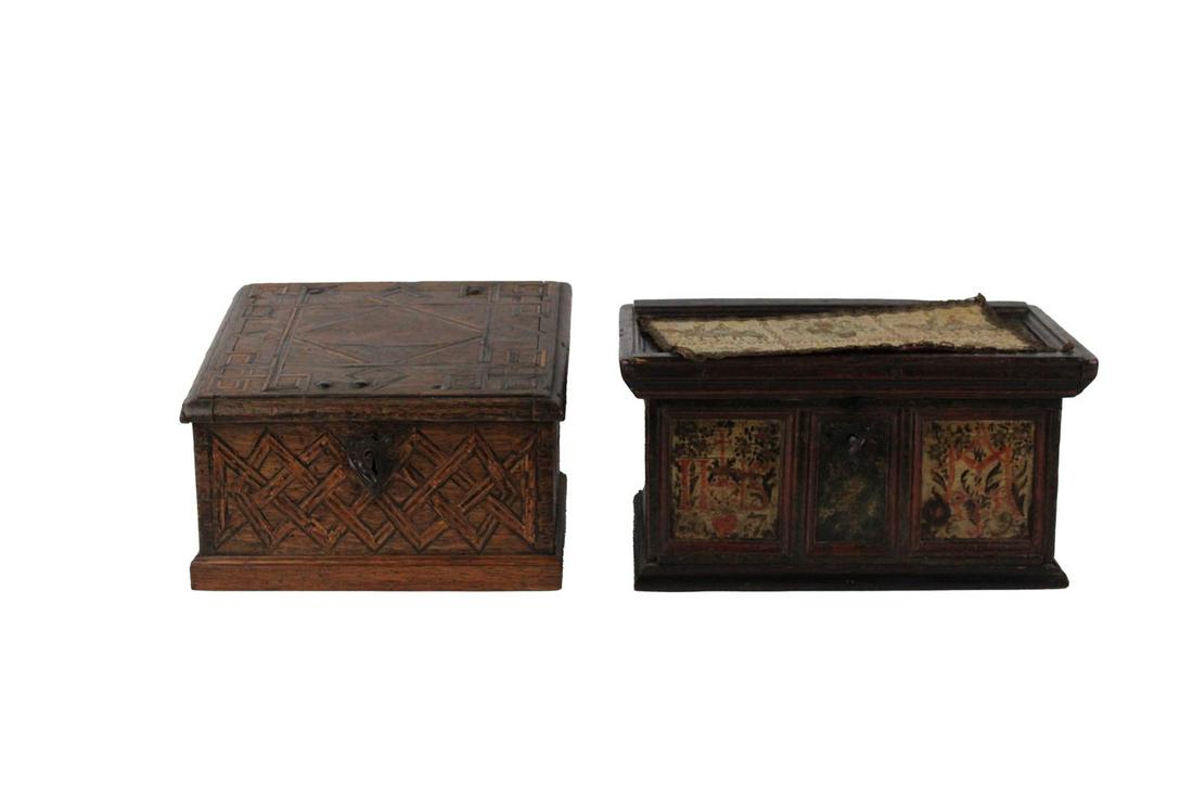 Baroque Paint-Decorated Miniature Blanket Chest (1 of 17)