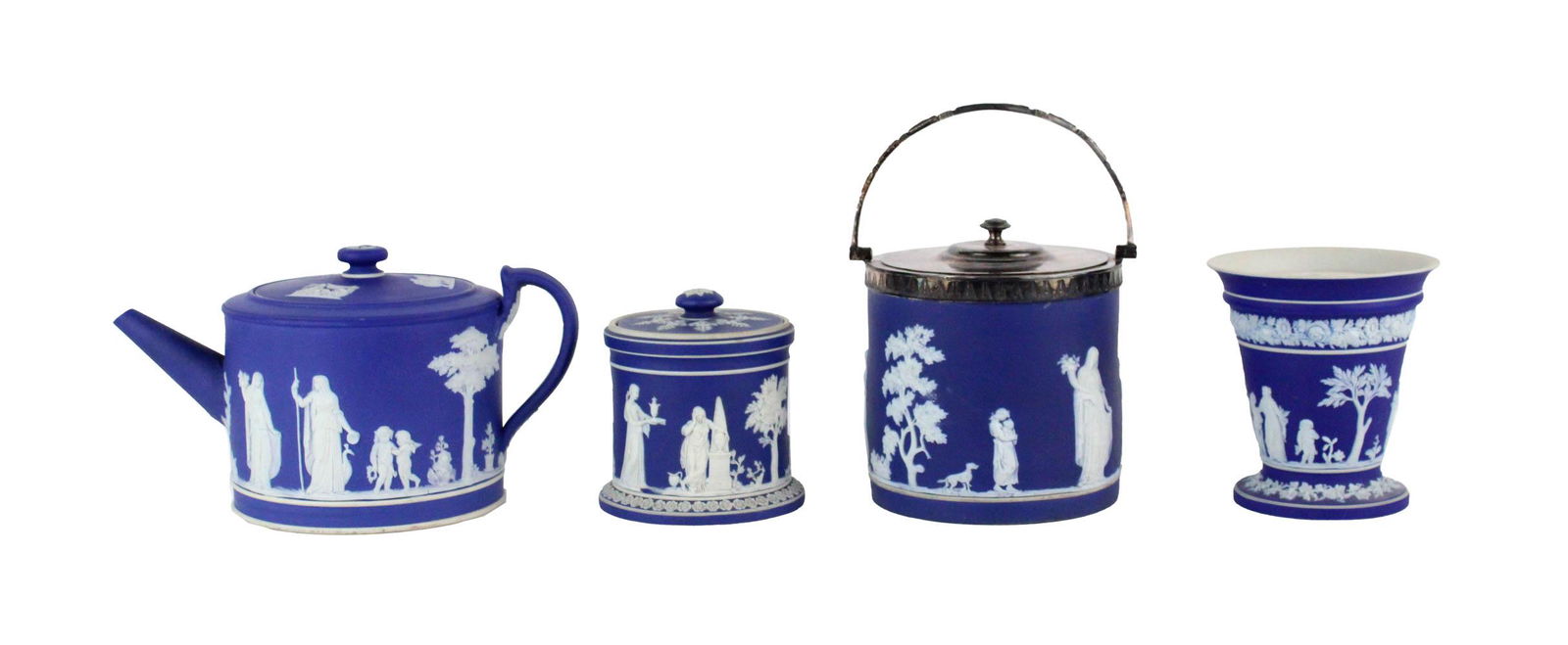 Four Wedgwood Blue Jasperware Table Articles (1 of 20)