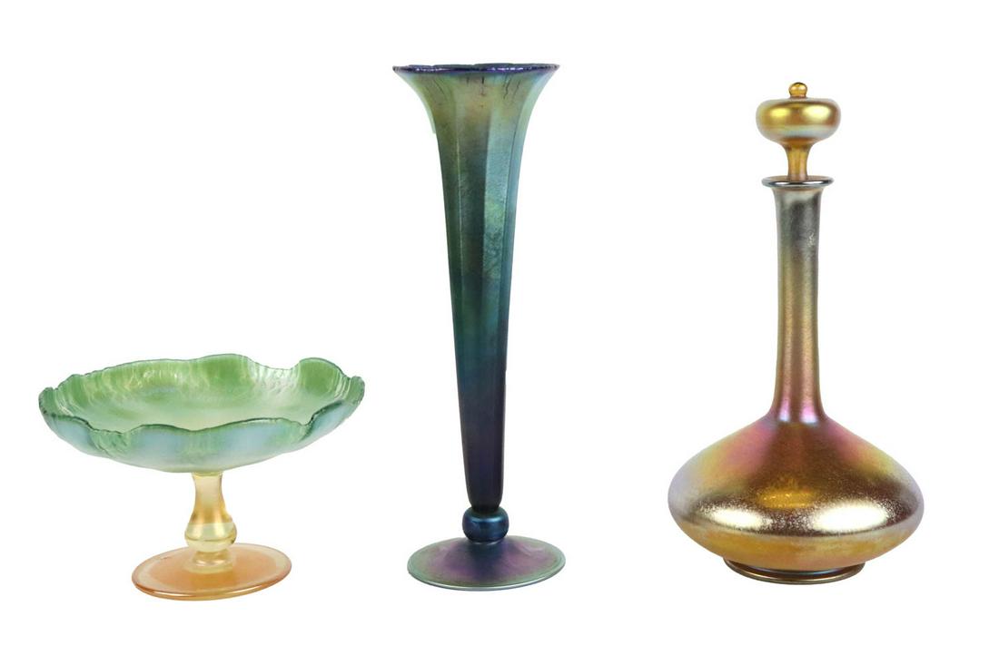 Yellow Tiffany Iridescent Decanter (1 of 15)