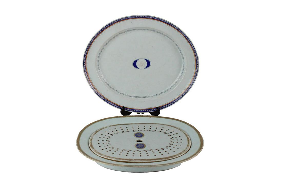 Two Chinese Export Porcelain Platters (1 of 11)