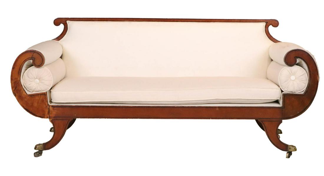 Biedermeier Part-Ebonized Walnut Sofa (1 of 12)