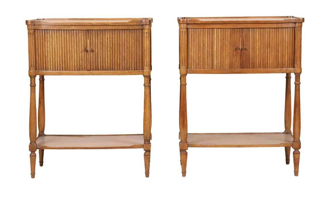 Pair of Neoclassical Style Fruitwood Side Tables (1 of 11)