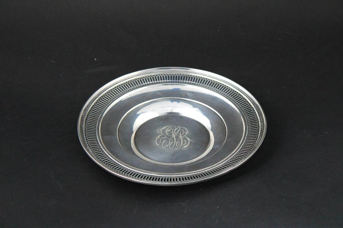 Two Small Sterling Silver Circular Plates (1 of 8)