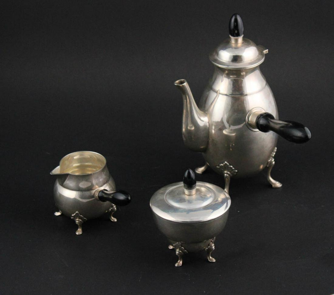 Sterling Silver Three-Piece Coffee Service (1 of 12)