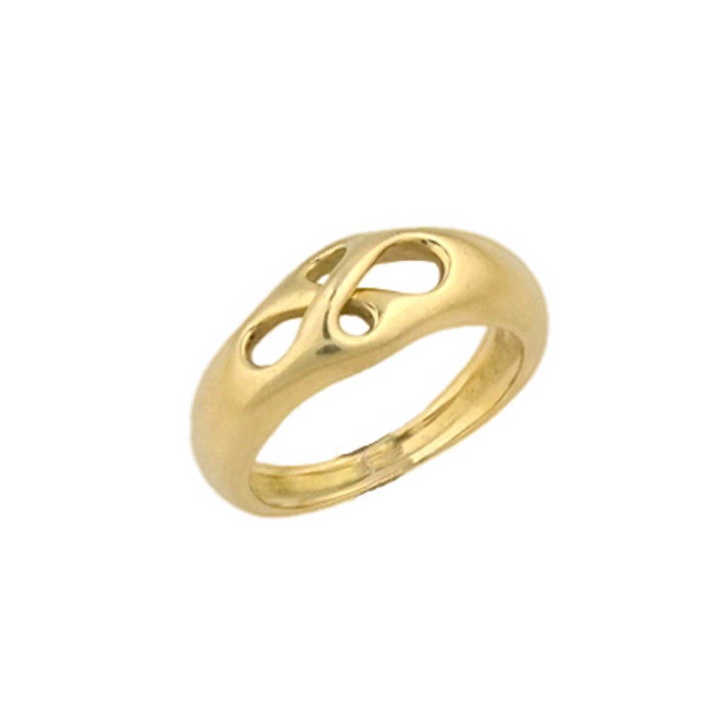 Tiffany & Co. 18K Yellow Gold Pierced Center Ring: Stamped Tiffany 18K, rubbed signature, ring size 5, weight appx. 3.5dwt.