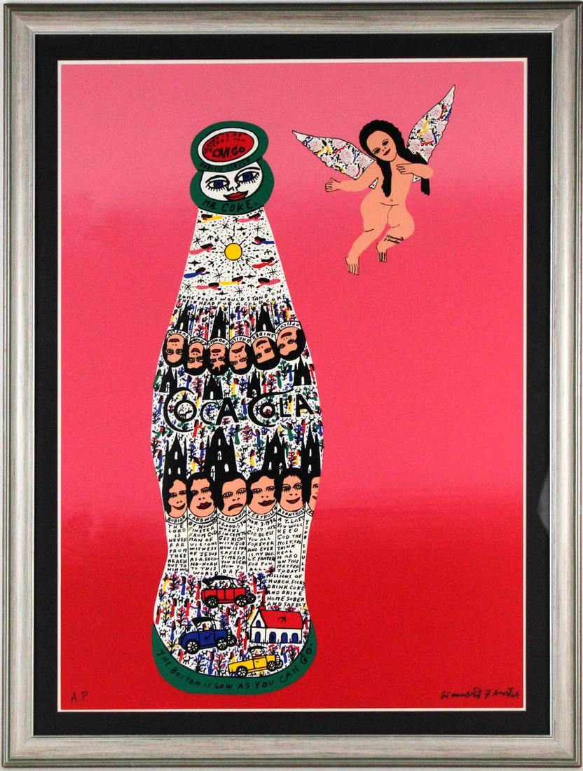 Howard Finster, "Angel Baby with Coca Cola" (1 of 12)