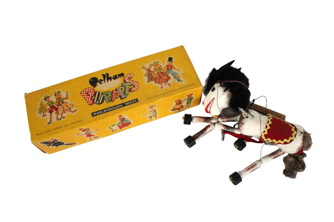 Yellow Boxed Vintage Pelham Puppet Horse (1 of 4)