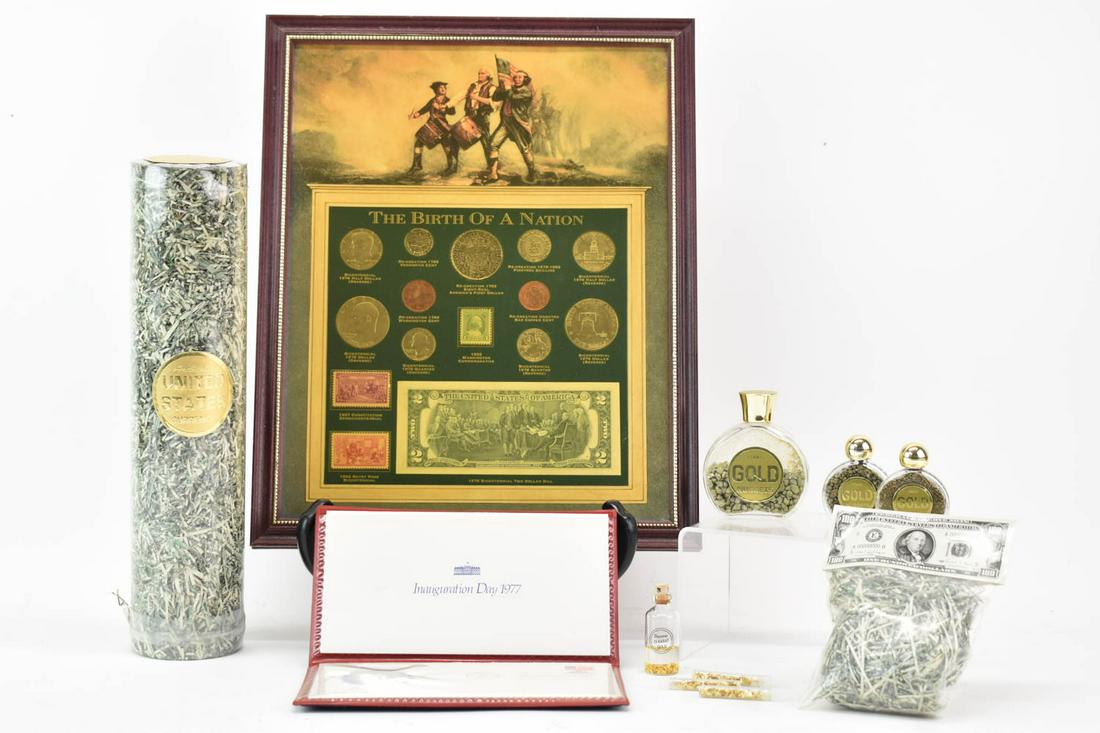 Group of Assorted Money and Shredded Currency (1 of 12)