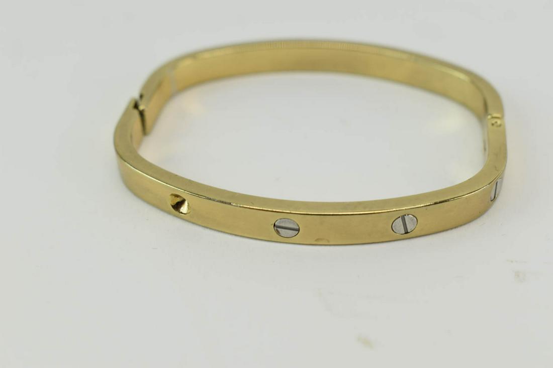 Cartier Love Bracelet Style Gold Tone Bangle (1 of 4)