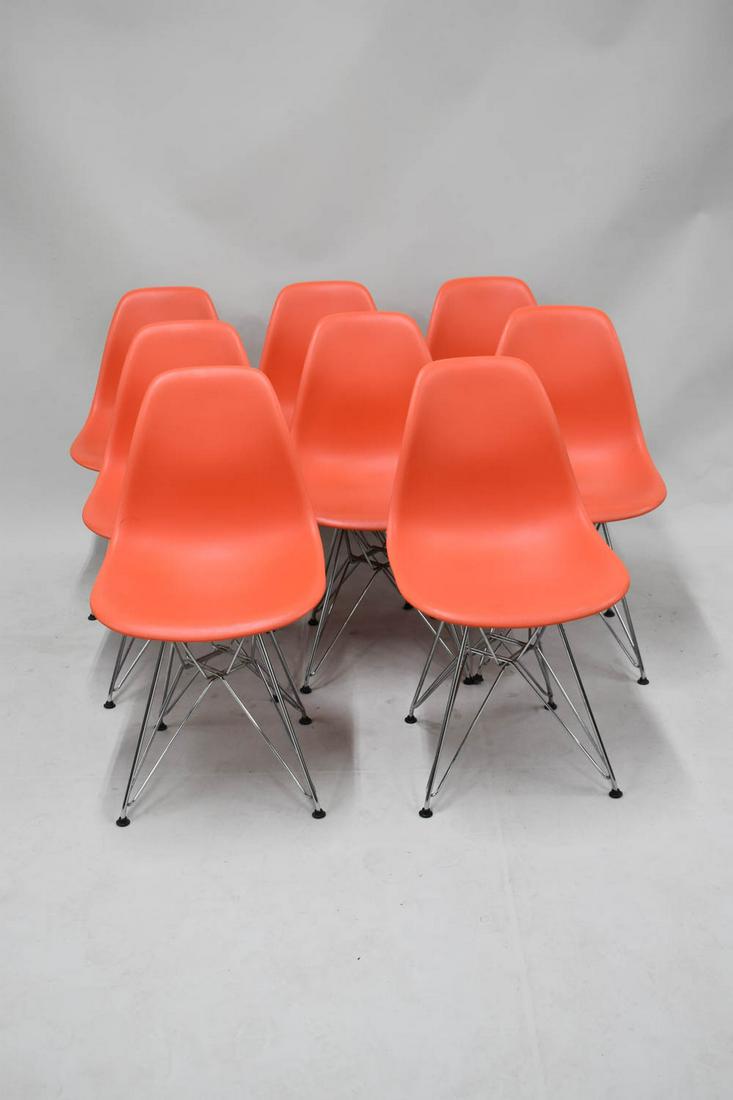 8 Red Herman Miller Charles Eames Office Chairs (1 of 8)