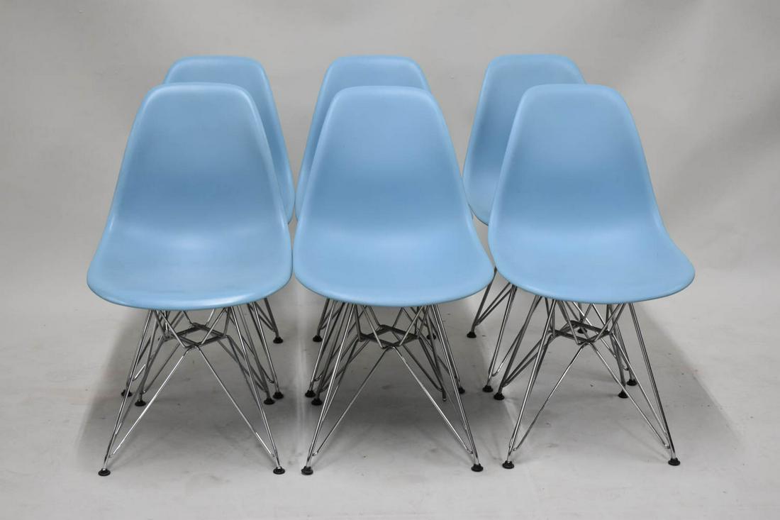 6 Blue Herman Miller Charles Eames Office Chairs (1 of 8)