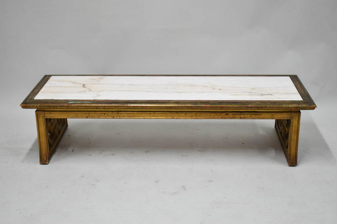 Shell Carved Gilt Painted Low Table (1 of 7)