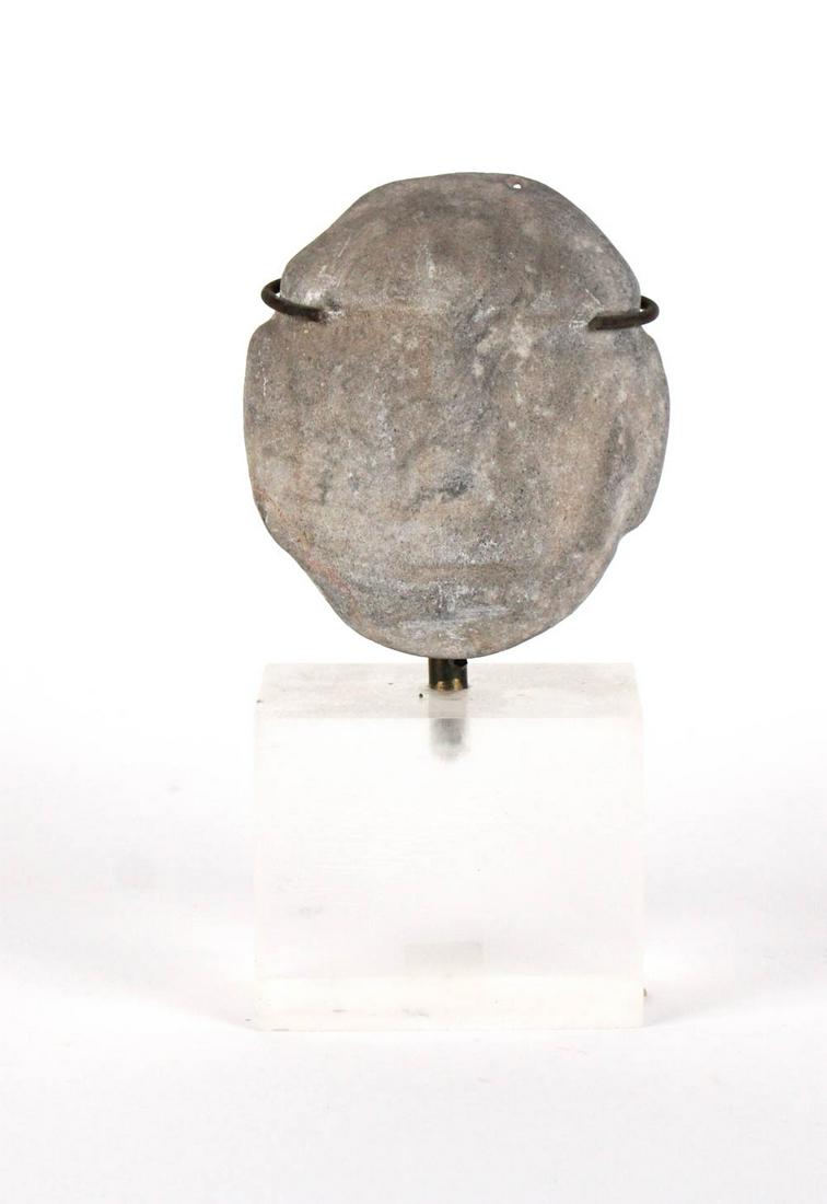 Carved Stone Effigy on Stand (1 of 5)