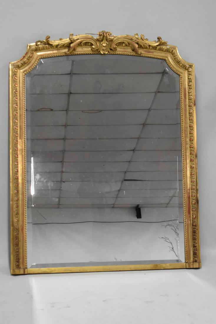 Large Gilt Carved Hanging Wall Mirror (1 of 9)