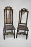 Pair of Baroque Style Painted Backstools