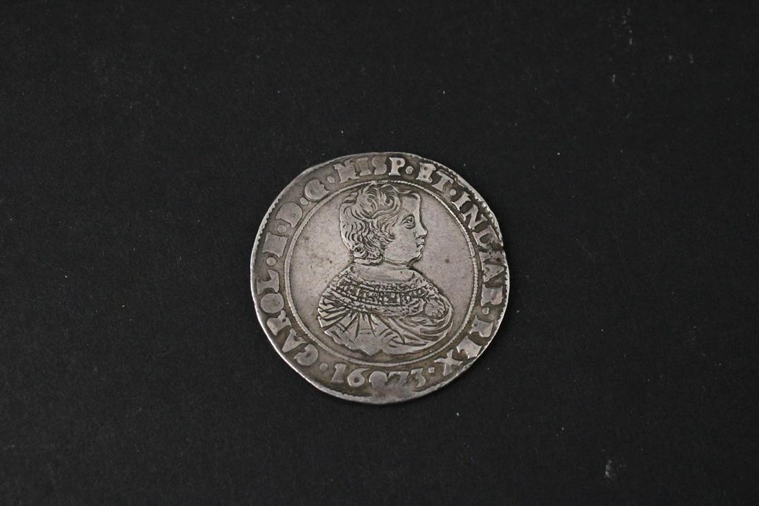 Charles II Silver Ducaton, Spanish Netherlands (1 of 8)