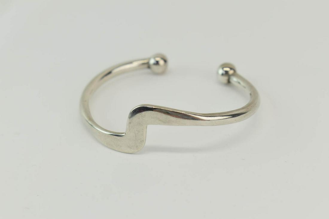Espo Sig Moderist Sterling Silver Bangle Bracelet (1 of 4)