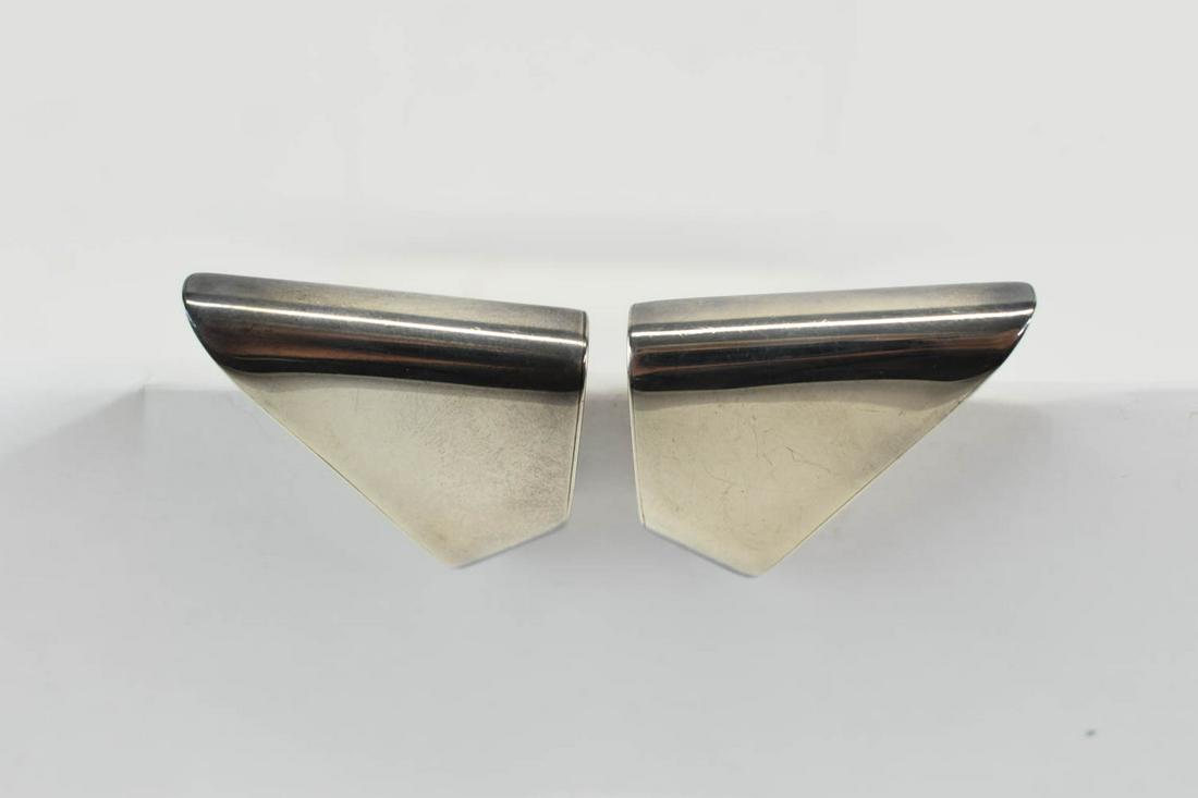 Kalibre Modernist Pair Sterling Silver Ear Clips (1 of 5)